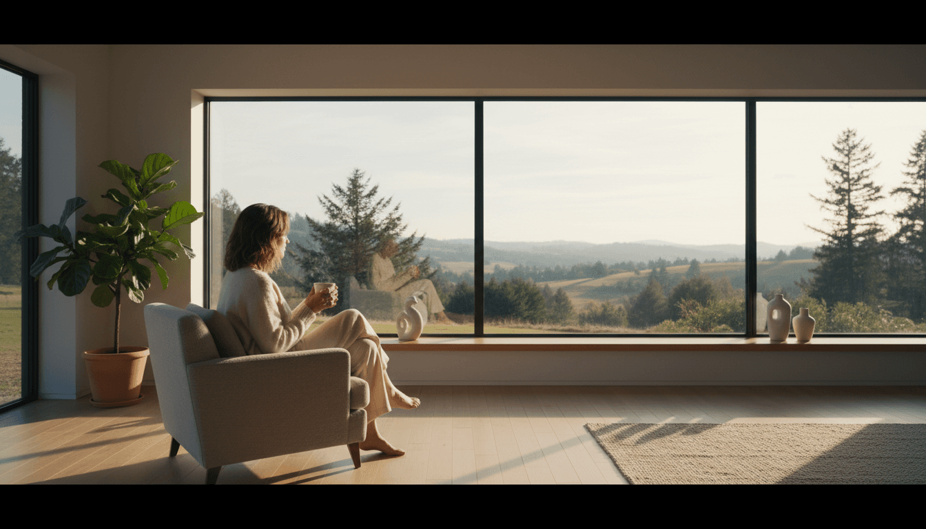 Person in a calm, relaxed state representing hearing comfort and wellness